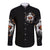 Ghost Halloween Long Sleeve Button Shirt It's The Most Wonderfull Time Of The Year - Wonder Print Shop