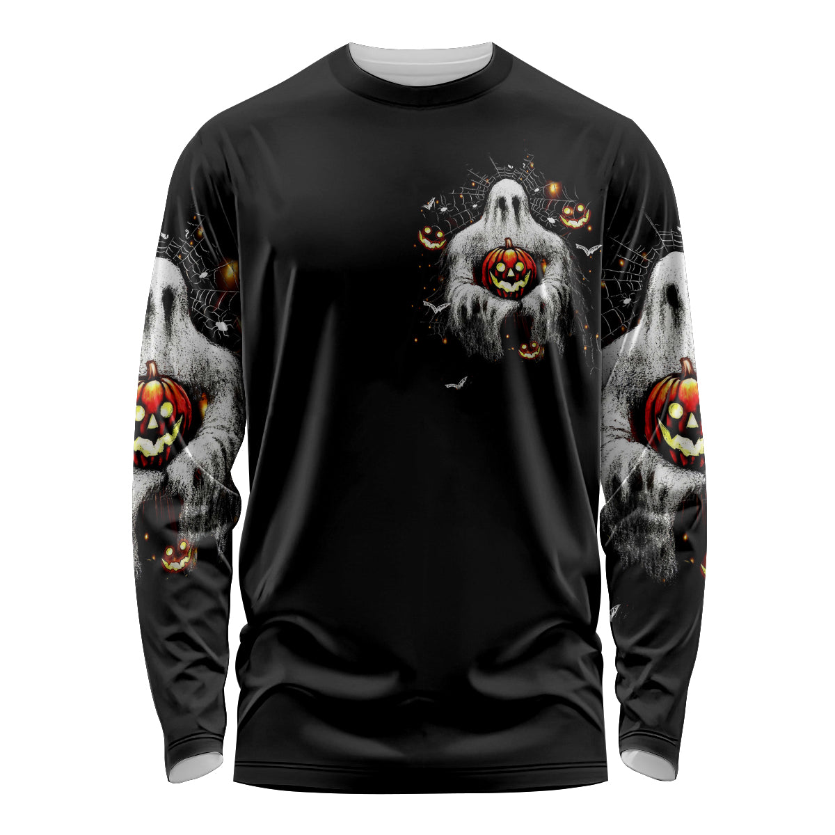 Ghost Halloween Long Sleeve Shirt It's The Most Wonderfull Time Of The Year - Wonder Print Shop