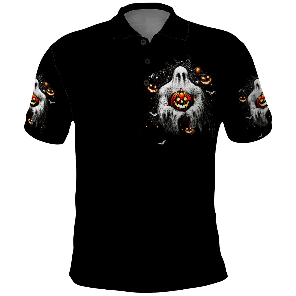Ghost Halloween Polo Shirt It's The Most Wonderfull Time Of The Year - Wonder Print Shop