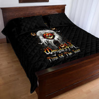 Ghost Halloween Quilt Bed Set It's The Most Wonderfull Time Of The Year - Wonder Print Shop