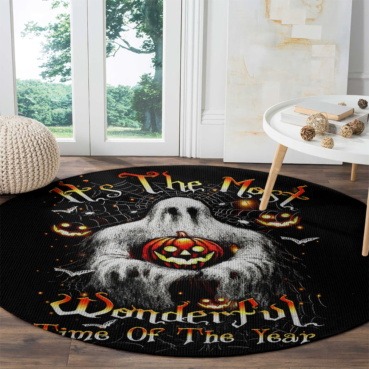 ghost-halloween-round-carpet-its-the-most-wonderfull-time-of-the-year