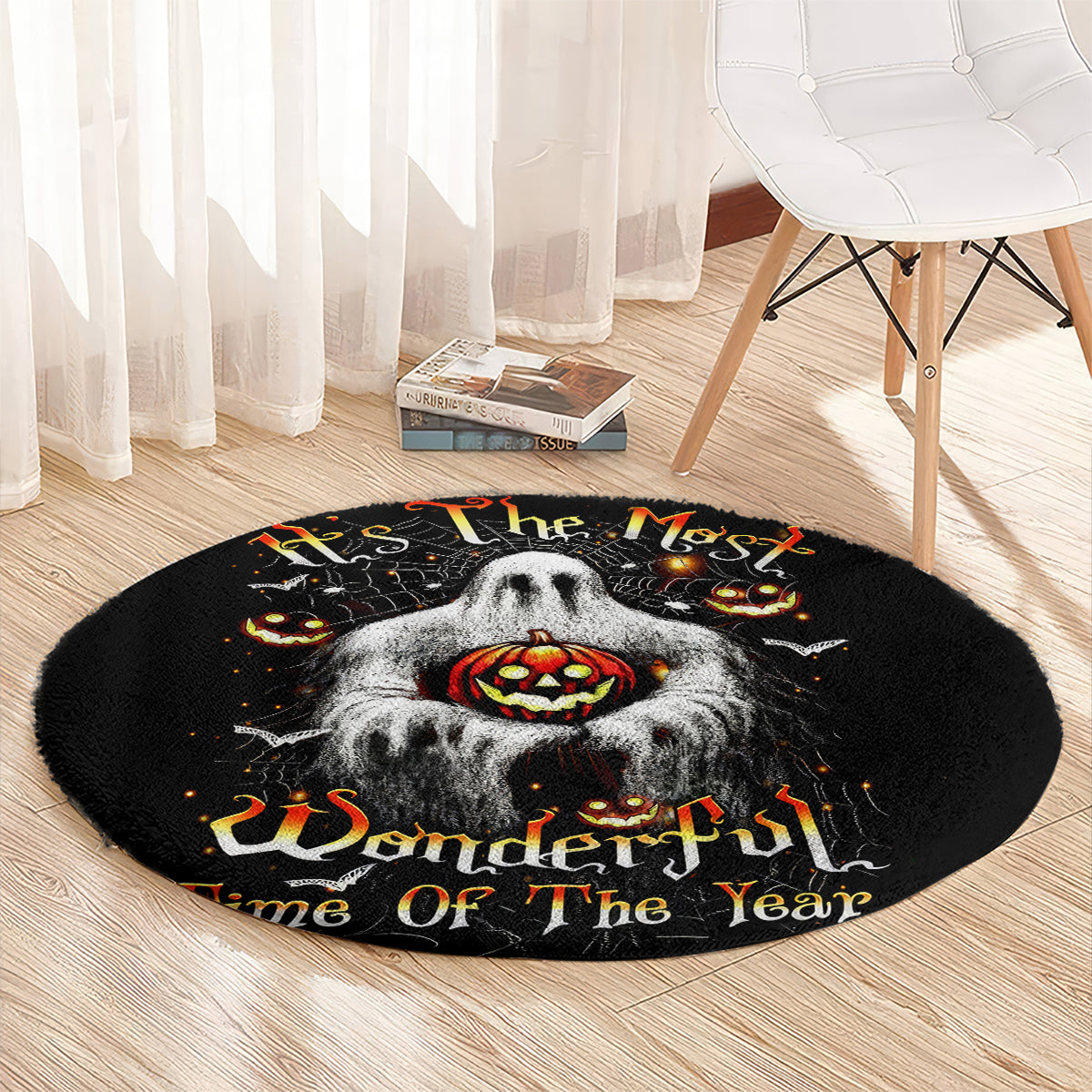 ghost-halloween-round-carpet-its-the-most-wonderfull-time-of-the-year
