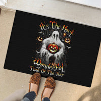 Ghost Halloween Rubber Doormat It's The Most Wonderfull Time Of The Year - Wonder Print Shop