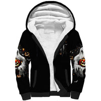 Ghost Halloween Sherpa Hoodie It's The Most Wonderfull Time Of The Year - Wonder Print Shop