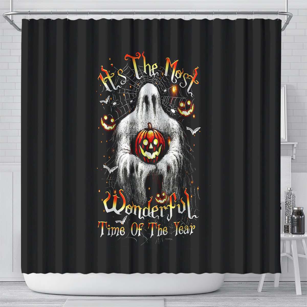 ghost-halloween-shower-curtain-its-the-most-wonderfull-time-of-the-year