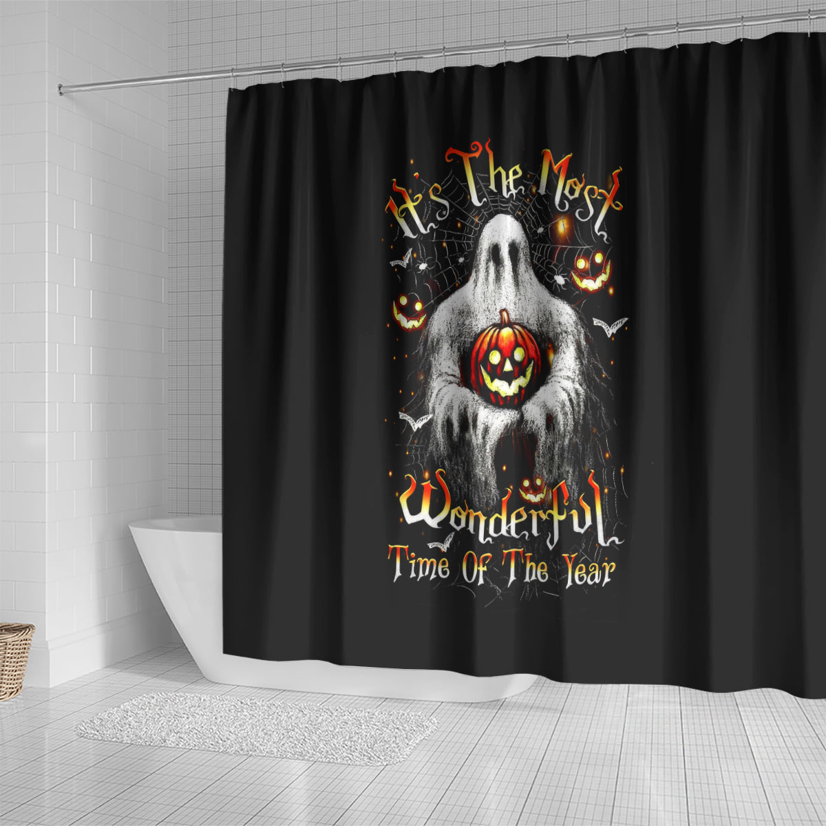 ghost-halloween-shower-curtain-its-the-most-wonderfull-time-of-the-year