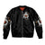 Ghost Halloween Sleeve Zip Bomber Jacket It's The Most Wonderfull Time Of The Year - Wonder Print Shop