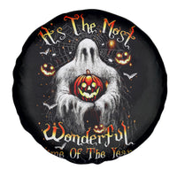 Ghost Halloween Spare Tire Cover It's The Most Wonderfull Time Of The Year - Wonder Print Shop