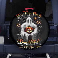 Ghost Halloween Spare Tire Cover It's The Most Wonderfull Time Of The Year - Wonder Print Shop