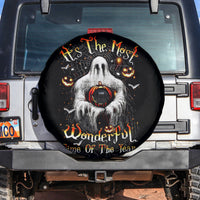 Ghost Halloween Spare Tire Cover It's The Most Wonderfull Time Of The Year - Wonder Print Shop