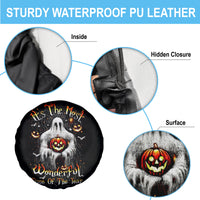 Ghost Halloween Spare Tire Cover It's The Most Wonderfull Time Of The Year - Wonder Print Shop