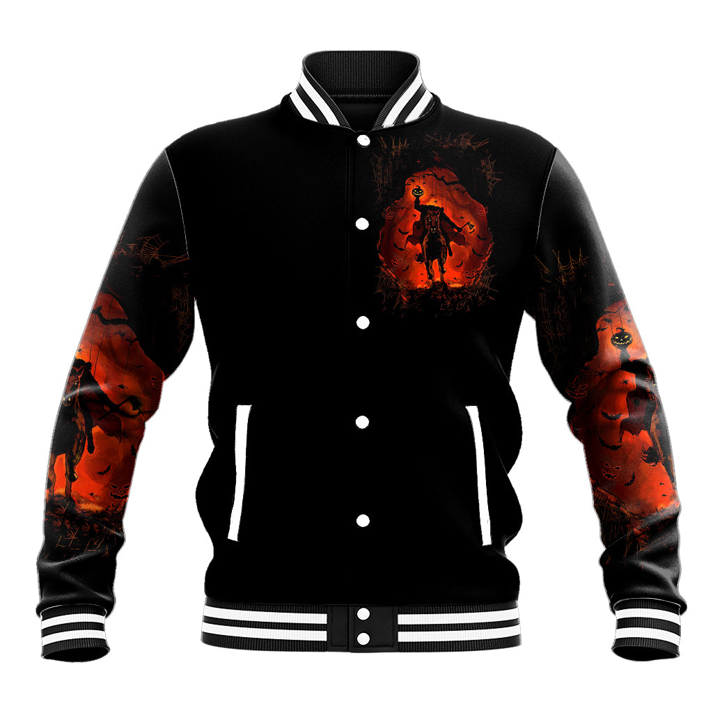 Jack O Lantern Skull Baseball Jacket Hello Darkness My Old Friend - Wonder Print Shop