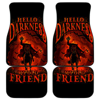 Jack O Lantern Skull Car Mats Hello Darkness My Old Friend - Wonder Print Shop