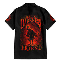 Jack O Lantern Skull Family Matching Mermaid Dress and Hawaiian Shirt Hello Darkness My Old Friend - Wonder Print Shop