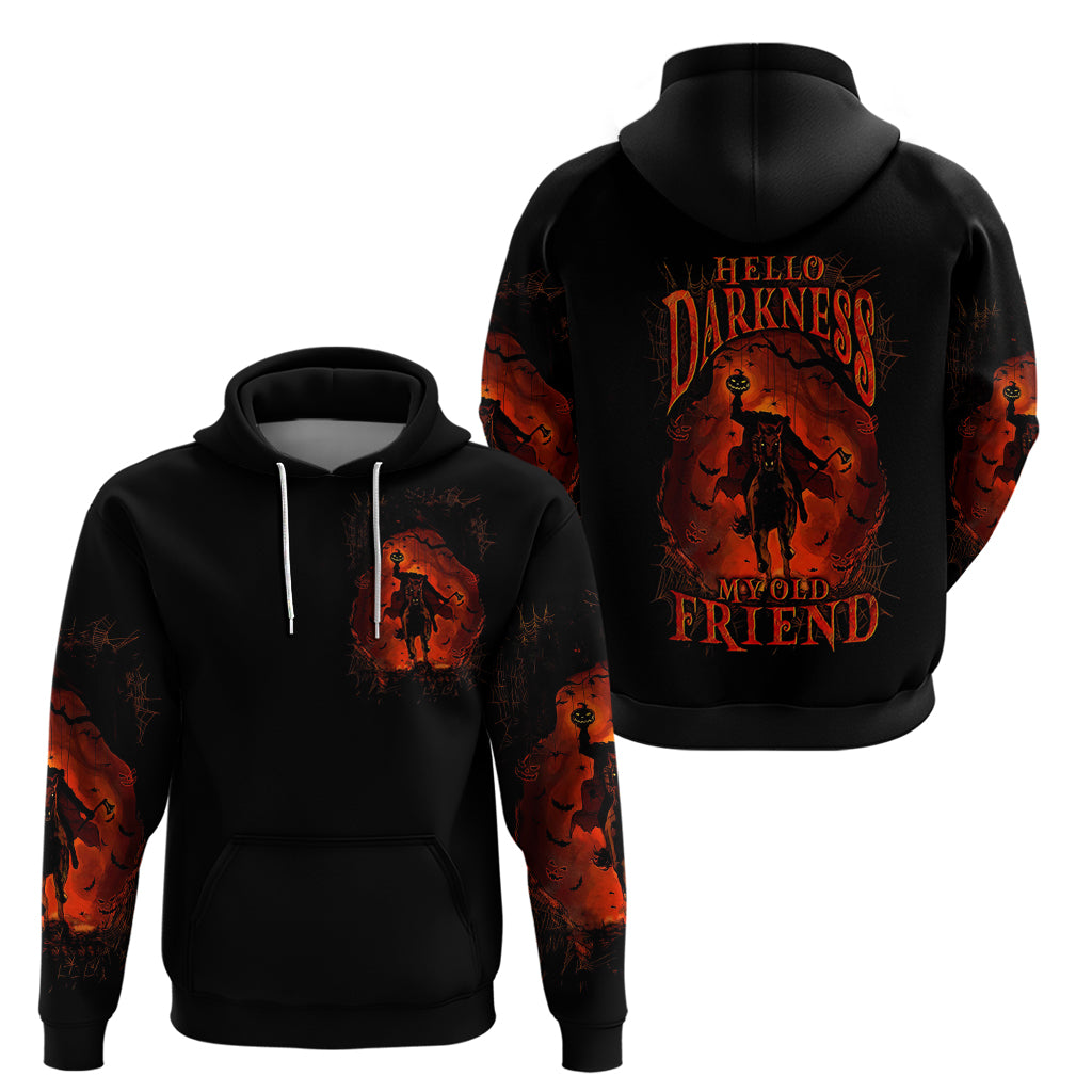 Jack O Lantern Skull Hoodie Hello Darkness My Old Friend - Wonder Print Shop