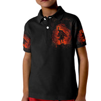 Jack O Lantern Skull Kid Polo Shirt Hello Darkness My Old Friend - Wonder Print Shop