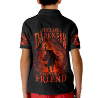 Jack O Lantern Skull Kid Polo Shirt Hello Darkness My Old Friend - Wonder Print Shop