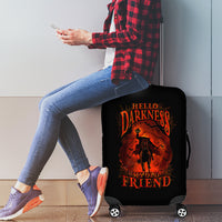 Jack O Lantern Skull Luggage Cover Hello Darkness My Old Friend - Wonder Print Shop