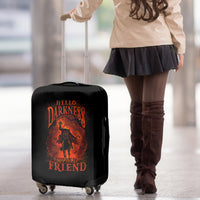 Jack O Lantern Skull Luggage Cover Hello Darkness My Old Friend - Wonder Print Shop