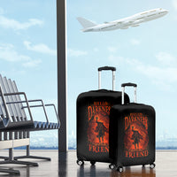 Jack O Lantern Skull Luggage Cover Hello Darkness My Old Friend - Wonder Print Shop