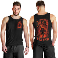 Jack O Lantern Skull Men Tank Top Hello Darkness My Old Friend - Wonder Print Shop
