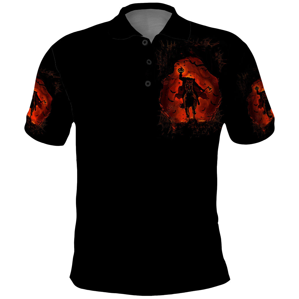 Jack O Lantern Skull Polo Shirt Hello Darkness My Old Friend - Wonder Print Shop