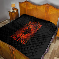 Jack O Lantern Skull Quilt Hello Darkness My Old Friend - Wonder Print Shop