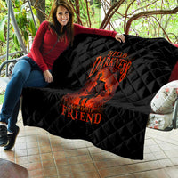 Jack O Lantern Skull Quilt Hello Darkness My Old Friend - Wonder Print Shop