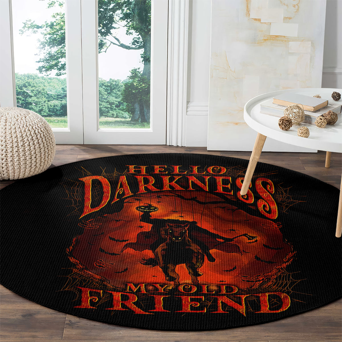 jack-o-lantern-skull-round-carpet-hello-darkness-my-old-friend