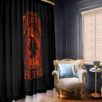 Jack O Lantern Skull Window Curtain Hello Darkness My Old Friend - Wonder Print Shop