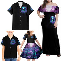 Flower Lady Skull Family Matching Off Shoulder Maxi Dress and Hawaiian Shirt Don't Try To Figure Me Out - Wonder Print Shop