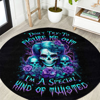 flower-lady-skull-round-carpet-dont-try-to-figure-me-out