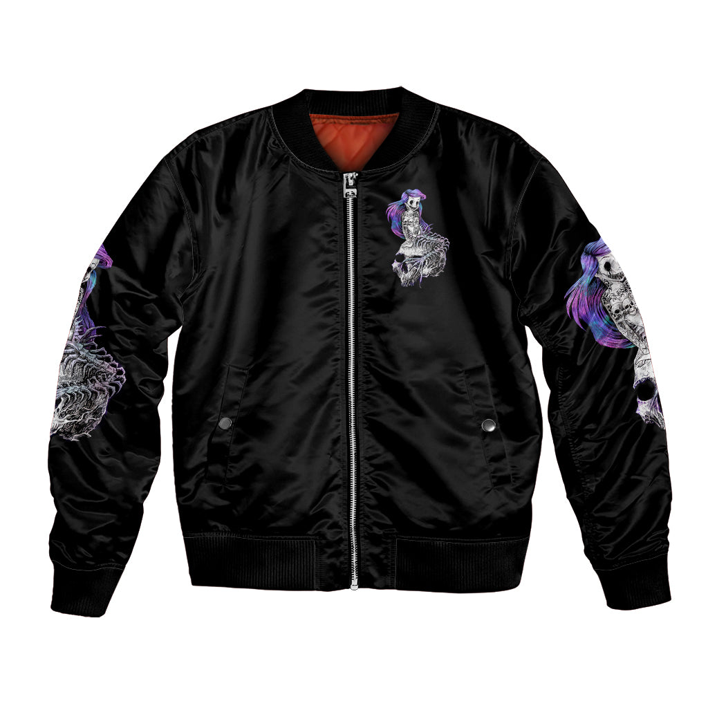 Mermaid Skull Bomber Jacket The Little Mermaid - Wonder Print Shop