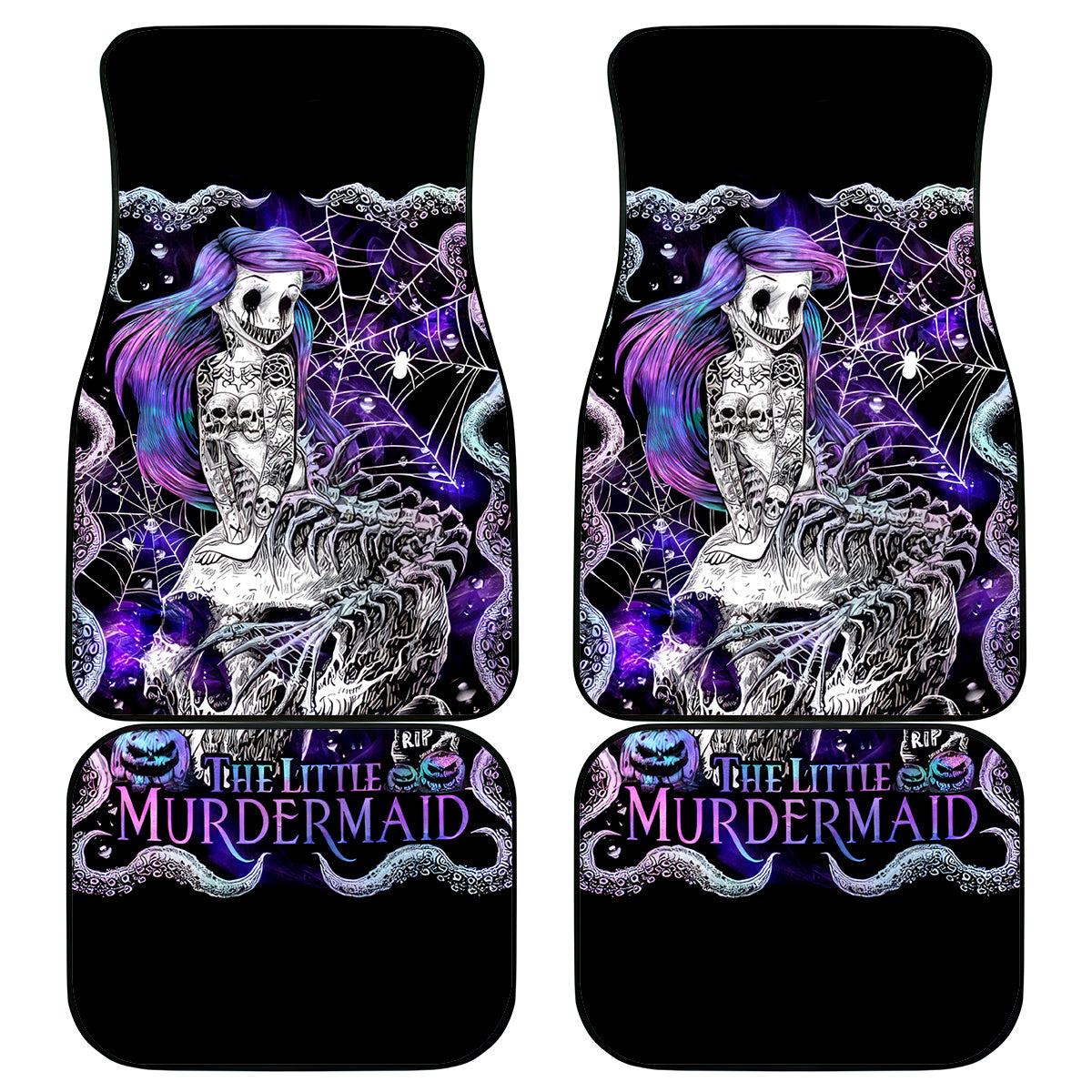 Mermaid Skull Car Mats The Little Mermaid - Wonder Print Shop