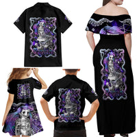 Mermaid Skull Family Matching Off Shoulder Maxi Dress and Hawaiian Shirt The Little Mermaid - Wonder Print Shop