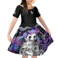 Mermaid Skull Family Matching Off Shoulder Short Dress and Hawaiian Shirt The Little Mermaid - Wonder Print Shop