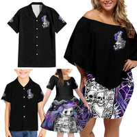 Mermaid Skull Family Matching Off Shoulder Short Dress and Hawaiian Shirt The Little Mermaid - Wonder Print Shop