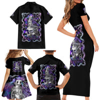 Mermaid Skull Family Matching Short Sleeve Bodycon Dress and Hawaiian Shirt The Little Mermaid - Wonder Print Shop