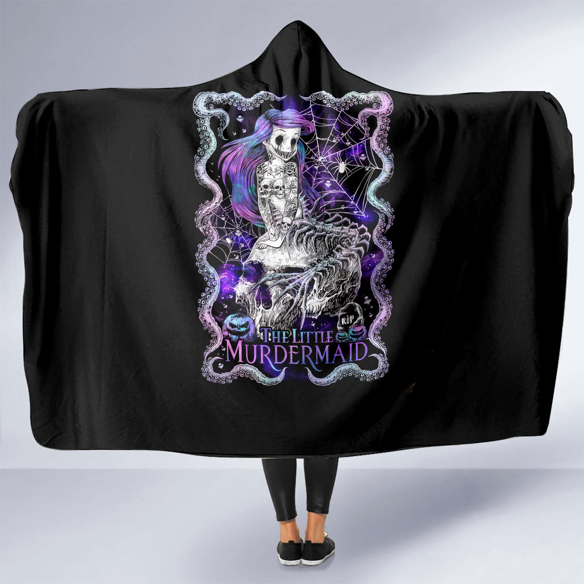 mermaid-skull-hooded-blanket-the-little-mermaid