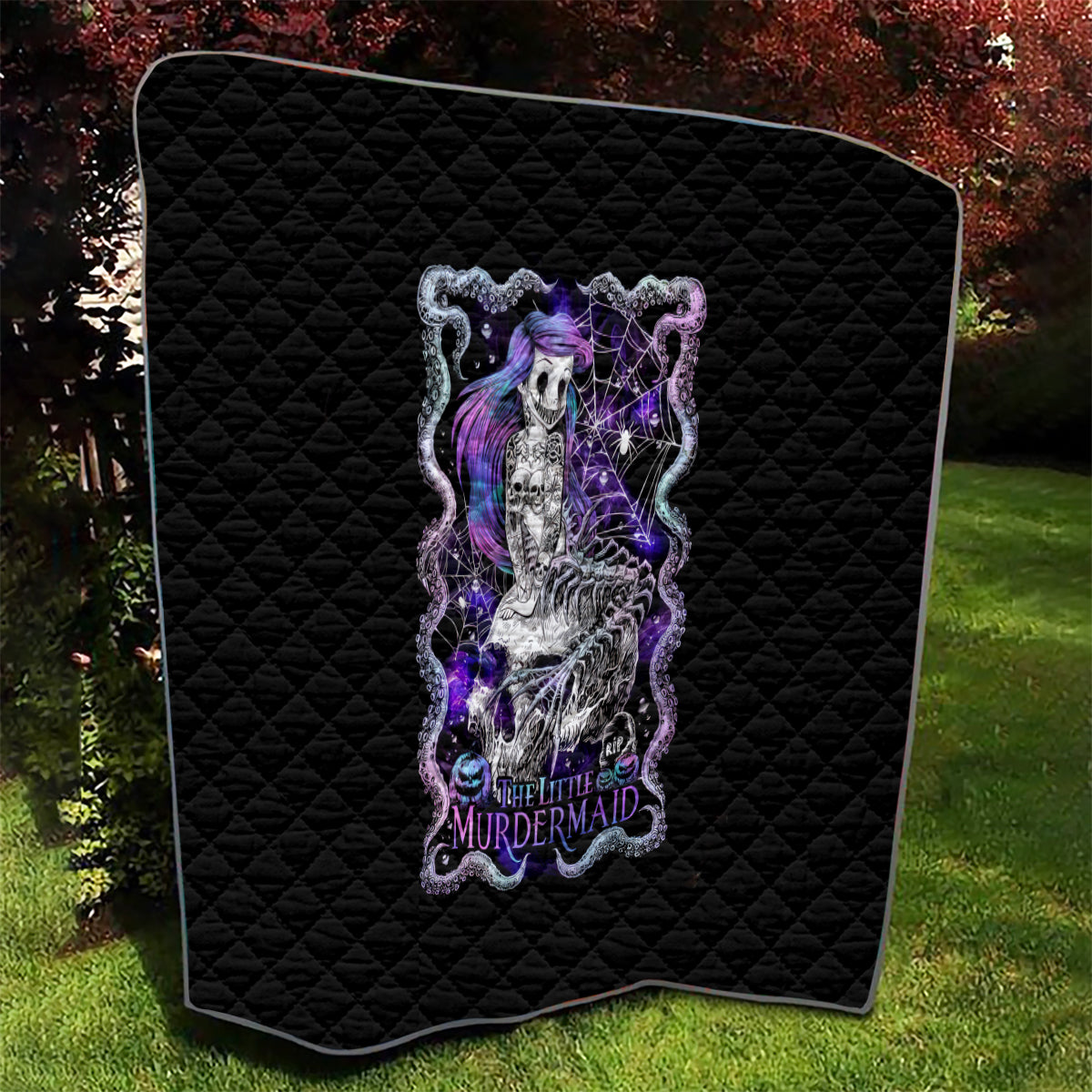 Mermaid Skull Quilt The Little Mermaid - Wonder Print Shop