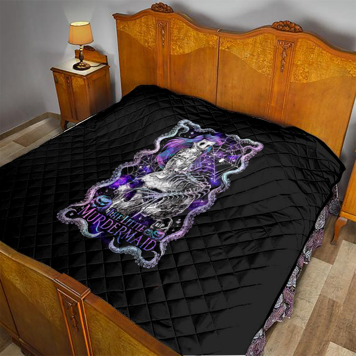 Mermaid Skull Quilt The Little Mermaid - Wonder Print Shop