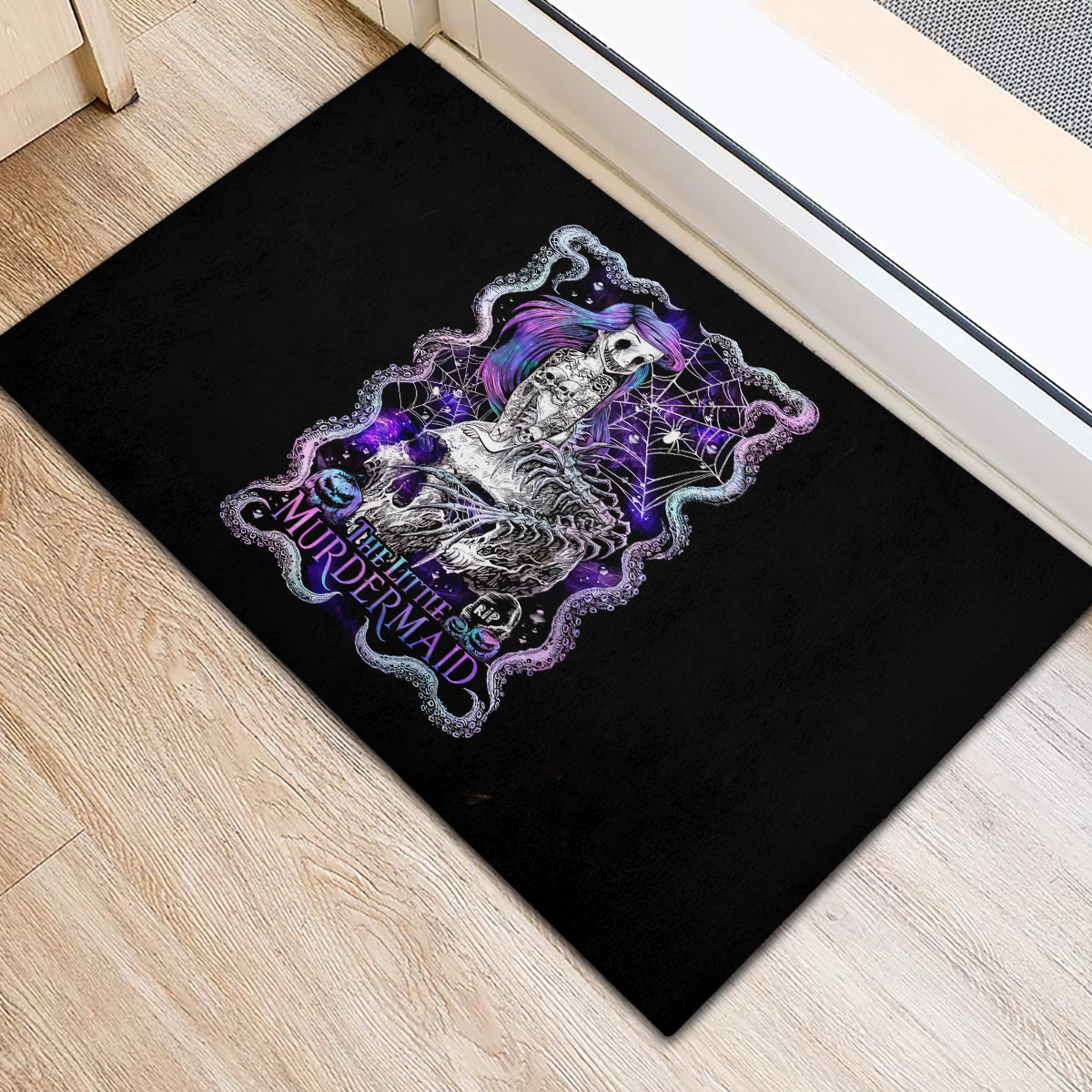 Mermaid Skull Rubber Doormat The Little Mermaid - Wonder Print Shop