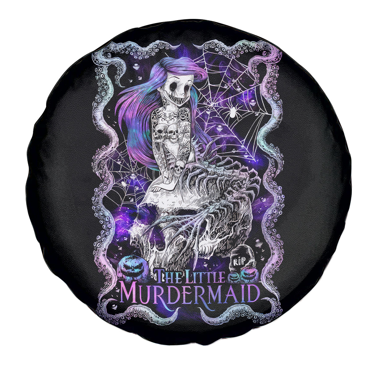 Mermaid Skull Spare Tire Cover The Little Mermaid - Wonder Print Shop