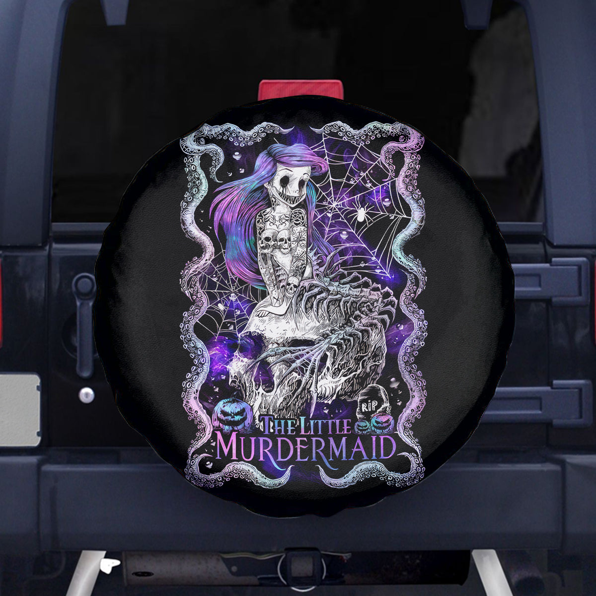 Mermaid Skull Spare Tire Cover The Little Mermaid - Wonder Print Shop