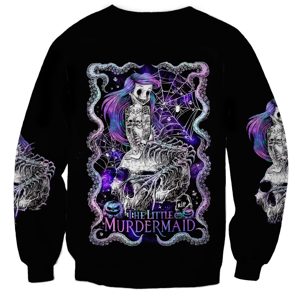Mermaid Skull Sweatshirt The Little Mermaid - Wonder Print Shop