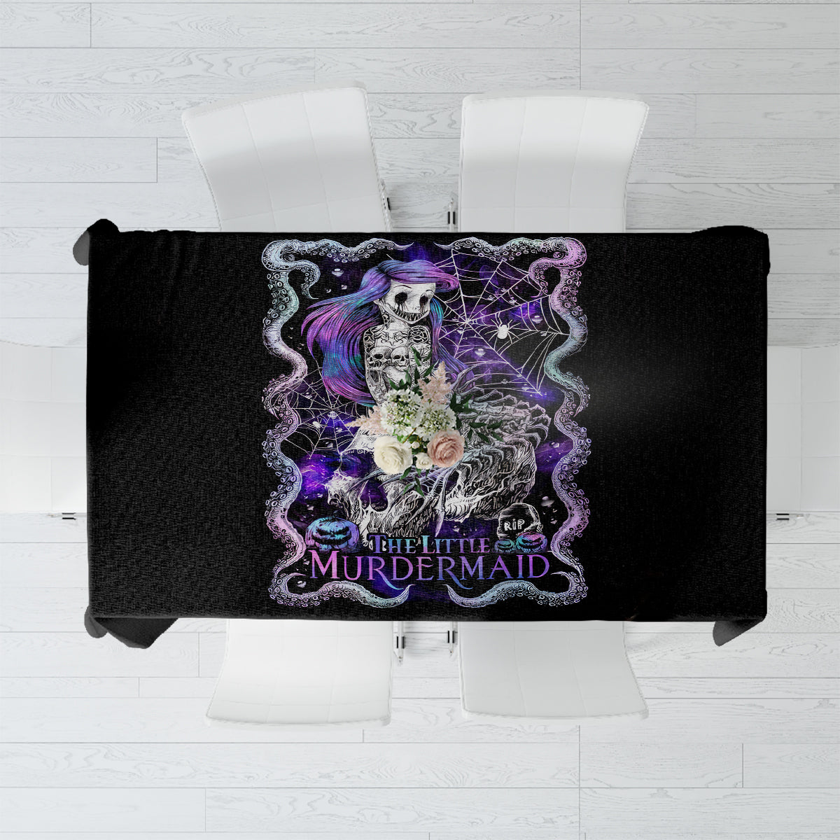 Mermaid Skull Tablecloth The Little Mermaid - Wonder Print Shop