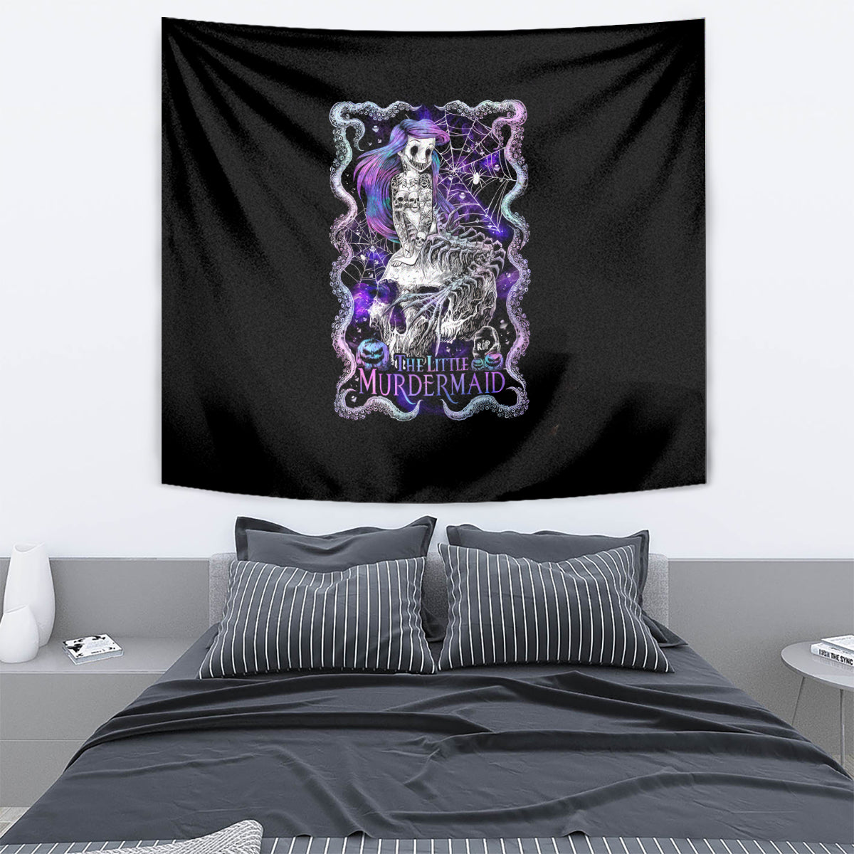 Mermaid Skull Tapestry The Little Mermaid - Wonder Print Shop