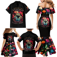 Couple Skull Family Matching Mermaid Dress and Hawaiian Shirt I Don't Care If The Whole World Is Against Us - Wonder Print Shop
