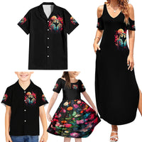 Couple Skull Family Matching Summer Maxi Dress and Hawaiian Shirt I Don't Care If The Whole World Is Against Us - Wonder Print Shop
