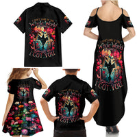 Couple Skull Family Matching Summer Maxi Dress and Hawaiian Shirt I Don't Care If The Whole World Is Against Us - Wonder Print Shop